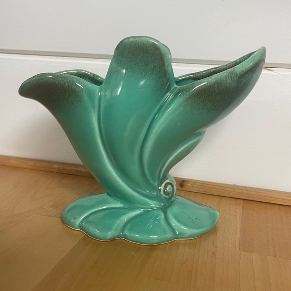 MCM, Vintage, Beauceware Pottery 488, Blue-Green Vase. Late 1950’s - Picture 3 of 4